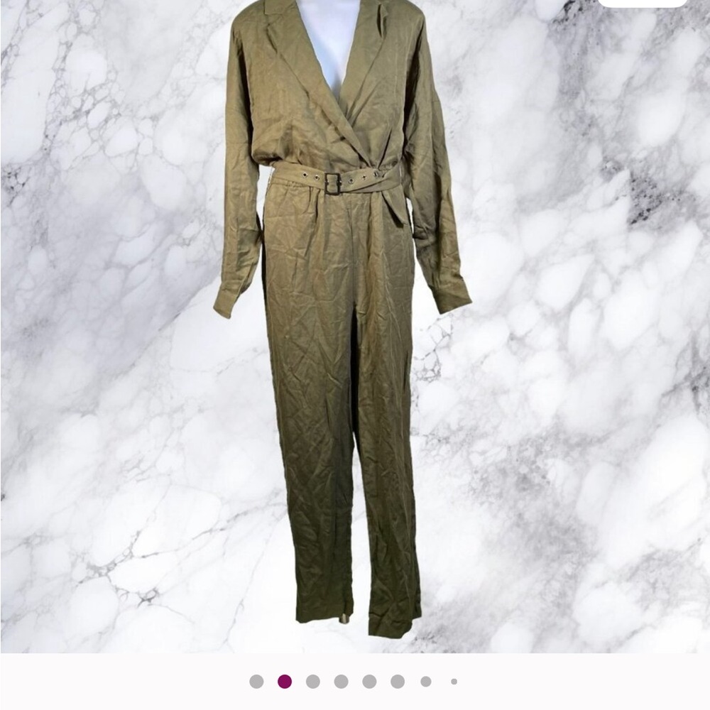 L'Academie Reed Jumpsuit in Green